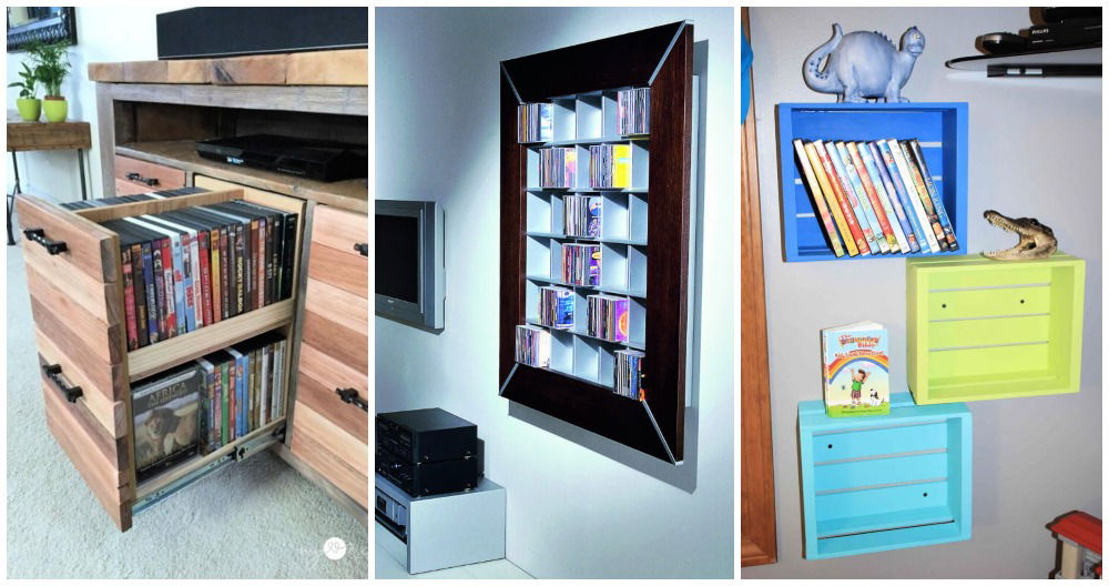 15 Unique DIY DVD Storage Ideas To Organize Your DVDs