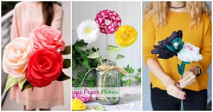 free patterns to make crepe paper flowers