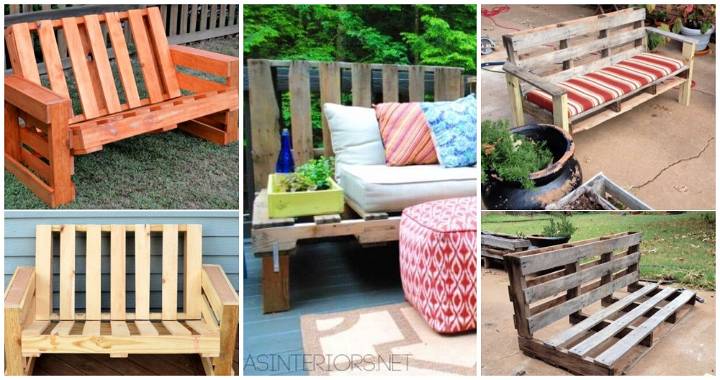 27 Best Diy Pallet Bench Plans To Make Crafts - Diy Pallet Bench Plans