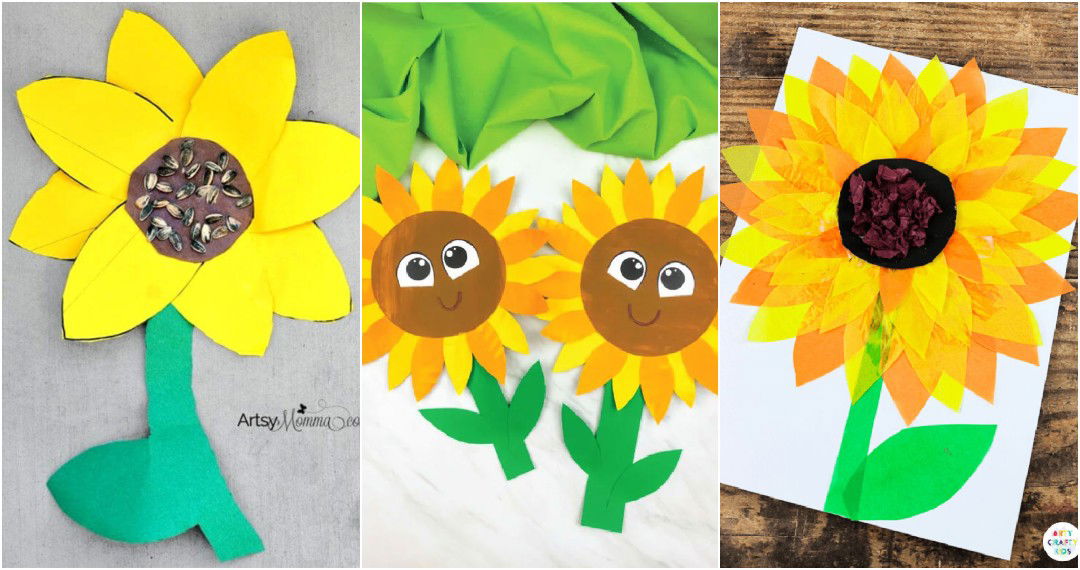 sunflower crafts for kids
