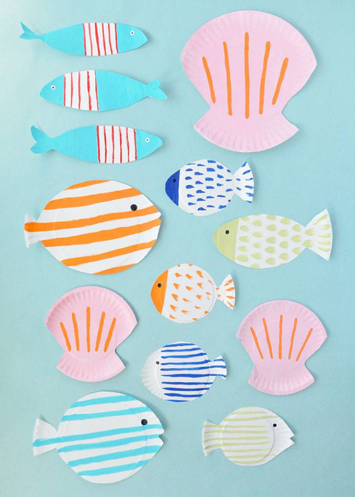 DIY Painted Paper Plate Fish