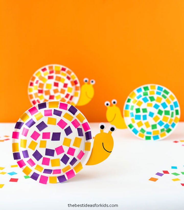 Paper Plate Snail Craft 1