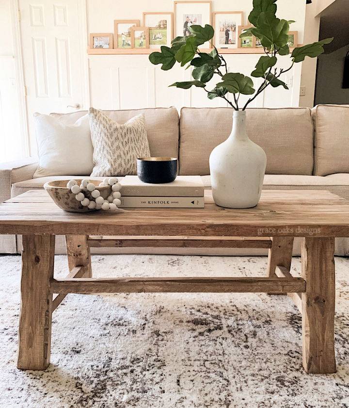 DIY Aged Coffee Table - Step by Step Instructions