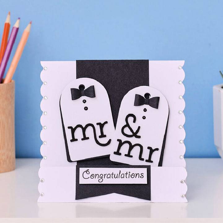 DIY Mr and Mr Wedding Card