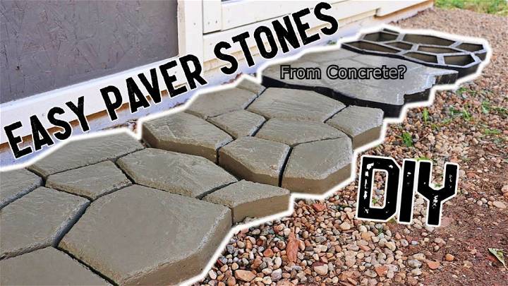 DIY Paver Walkway From Concrete