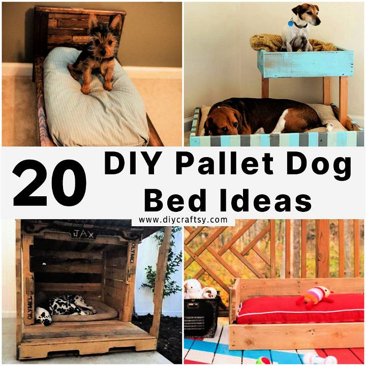 DIY pallet dog bed ideas