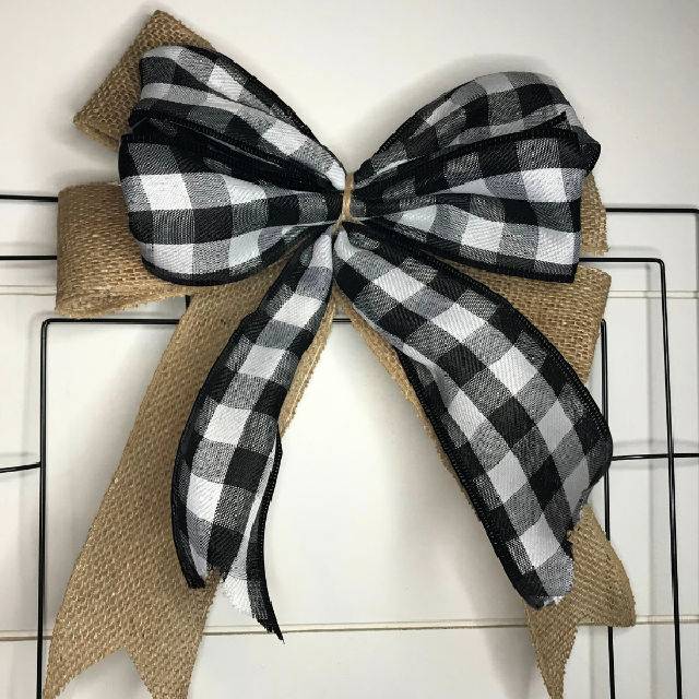 DIY Double Layered Bow for Wreath