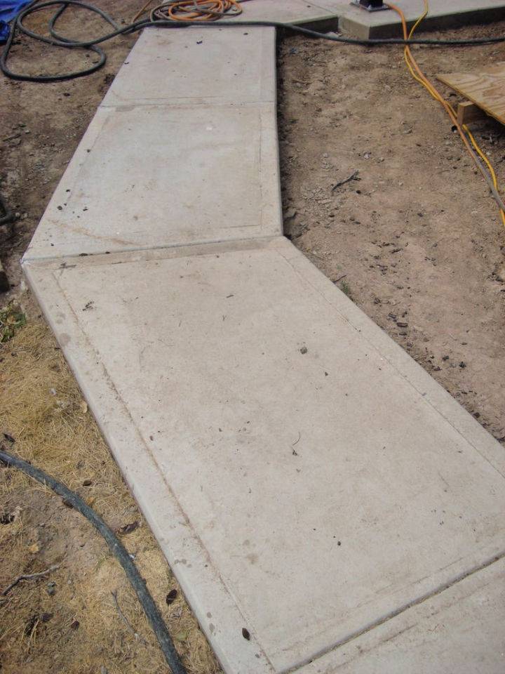 How to Make Concrete Sidewalk