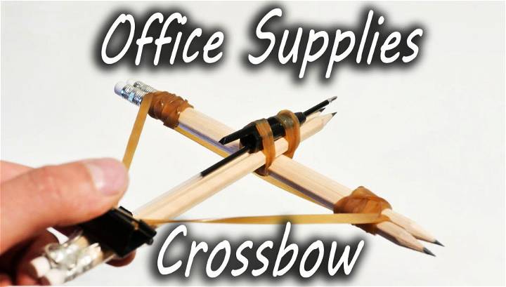 Homemade Office Supplies Crossbow