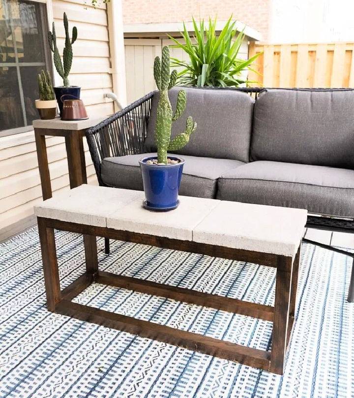 Making a Patio Coffee Table With Pavers