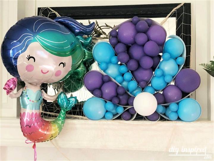 Seashell Balloon Art for Mermaid Party Decorations
