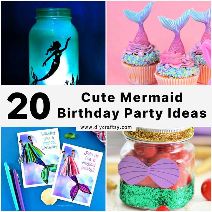 diy mermaid birthday party ideas