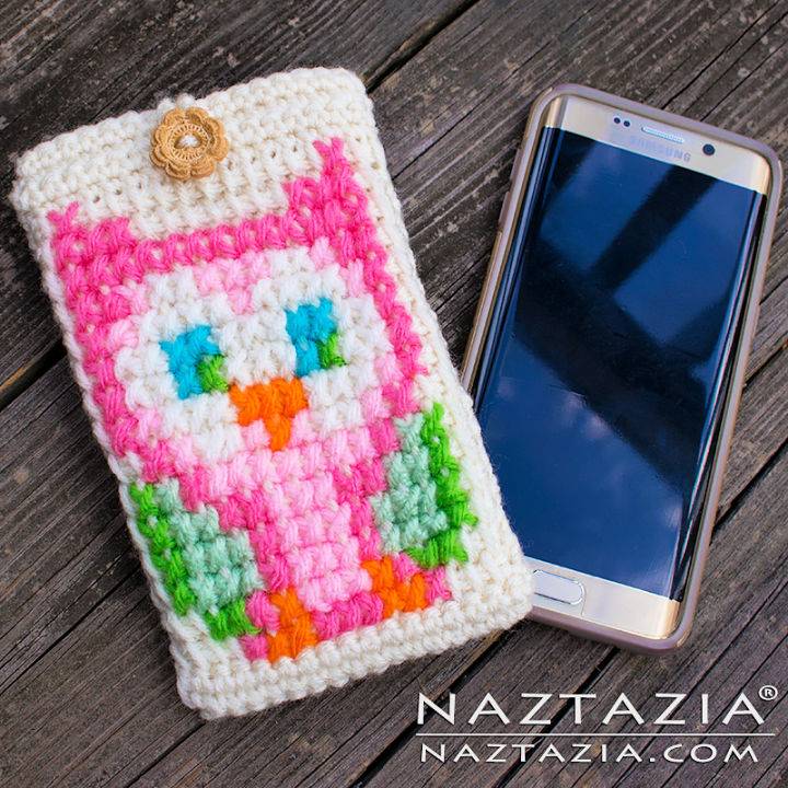 Free Crochet Owl Cell Phone Case Pattern