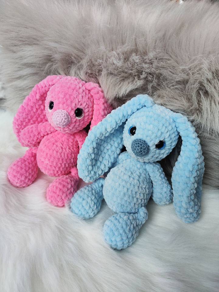 One Skein Crochet Chenille Bunny Pattern