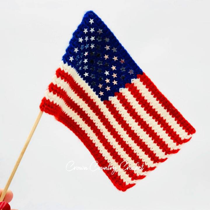 Pretty Crochet American Flag Pattern