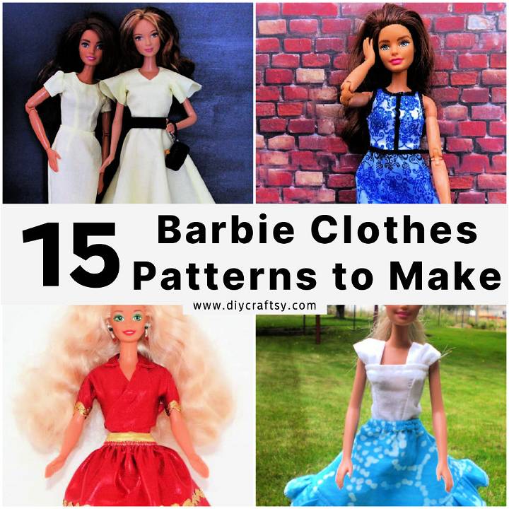 15 Barbie Clothes Patterns (Free Printable Barbie Doll Clothes)