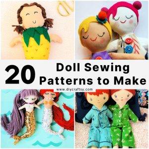 20 Free Doll Sewing Patterns To Make Dolls At Home