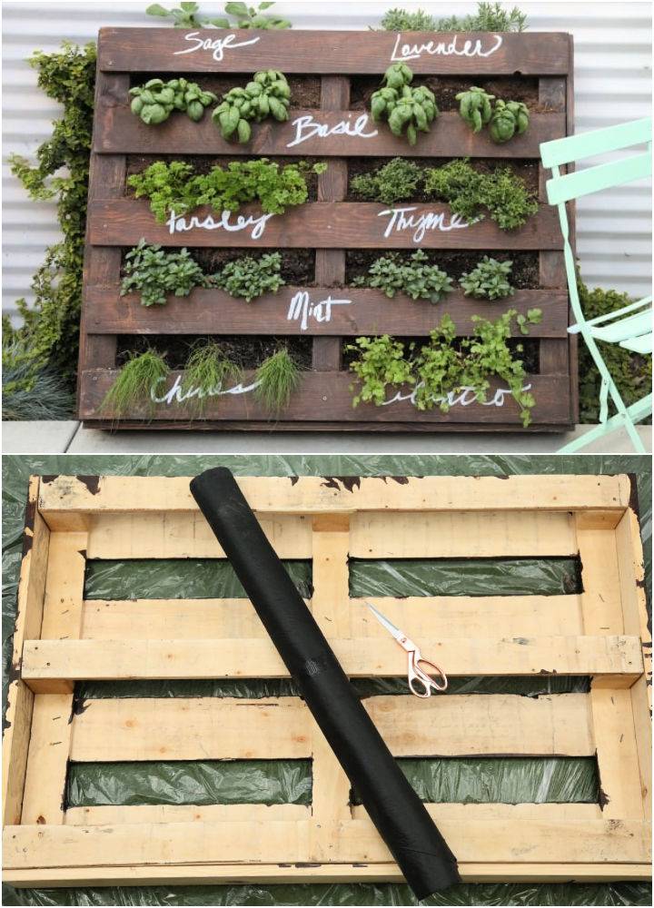 DIY Wood Pallet Herb Garden