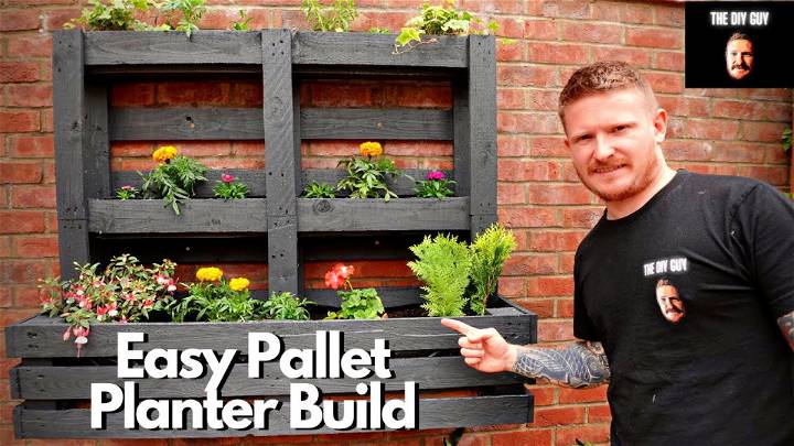 Turn Pallets Into Modern Garden Planter