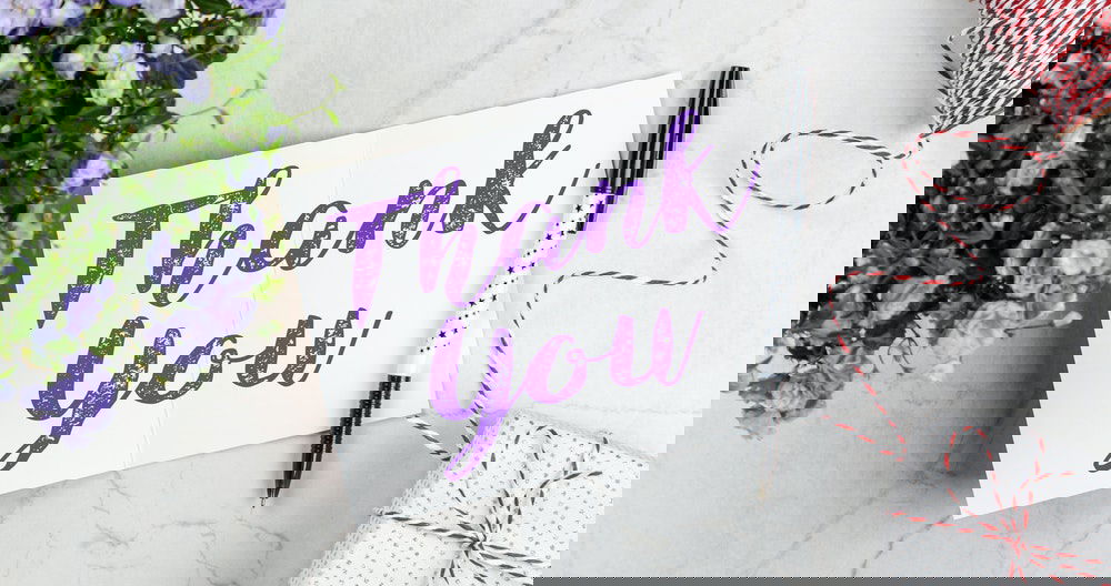 Write In a Thank you Card