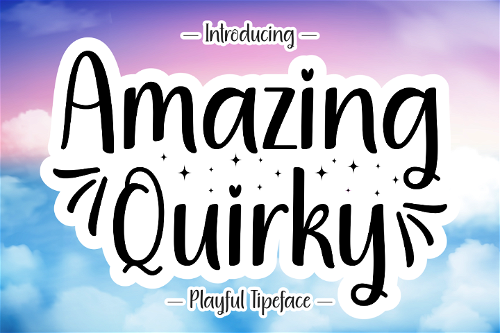 Amazing Quirky Font - A free, unique font