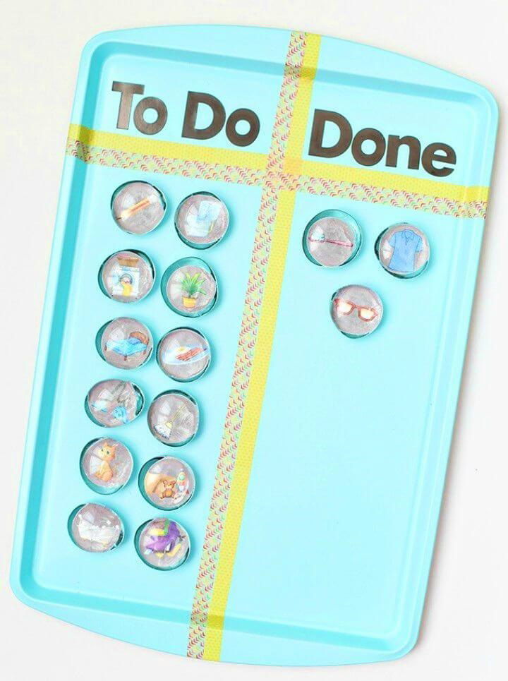 Awesome DIY Magnetic Chore Chart