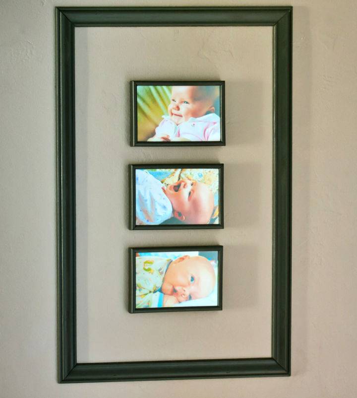 Handmade Baby Photo Collage Frame