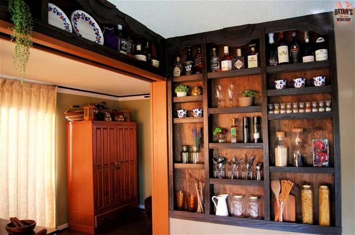 How to Make a Built in Kitchen Shelves
