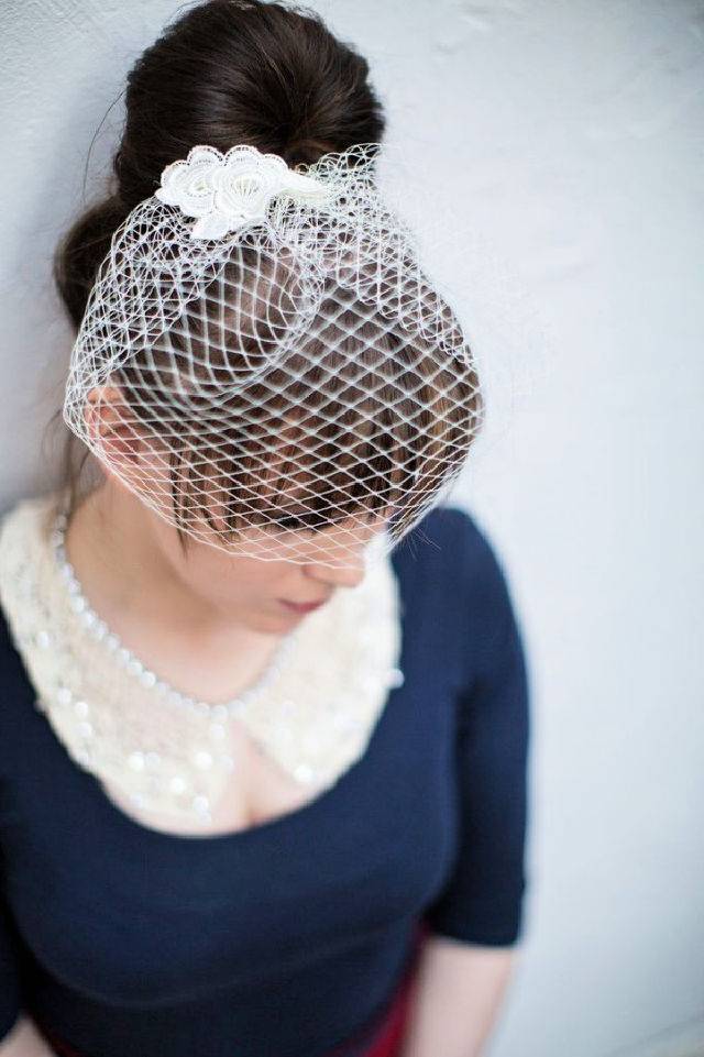 DIY Birdcage Wedding Veil at Home