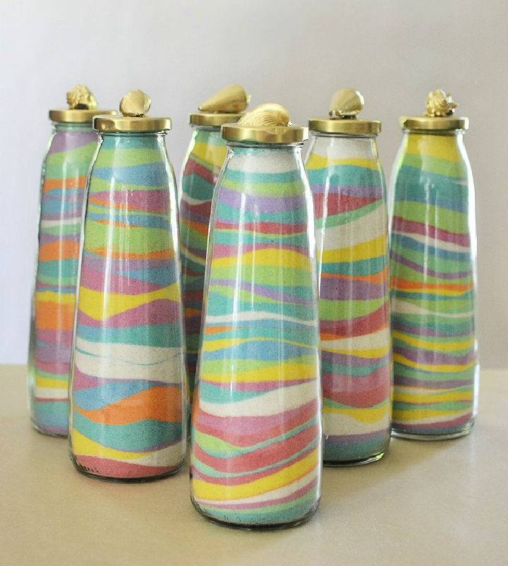 Simple DIY Colored Sand Art Bottle