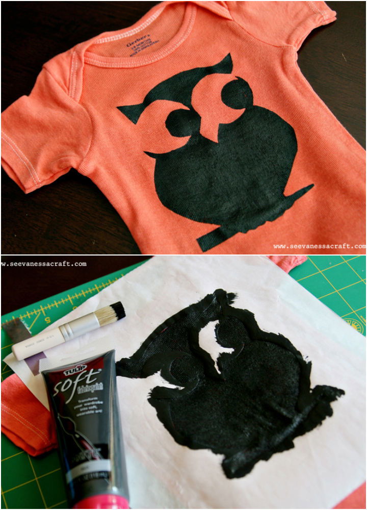 DIY Dyed and Freezer Paper Stencil Onesie