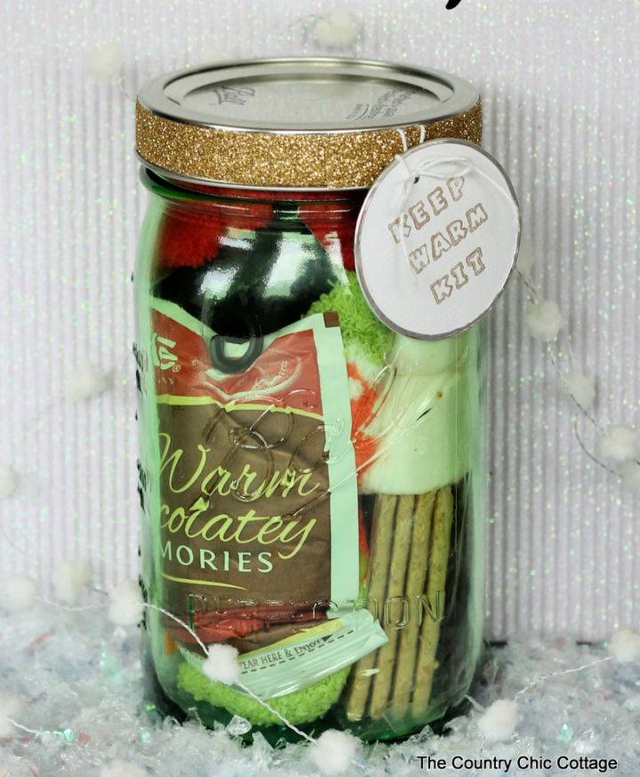 DIY Keep Warm Kit Gift in a Jar