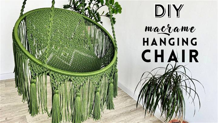 DIY Macrame Hanging Chair at Home