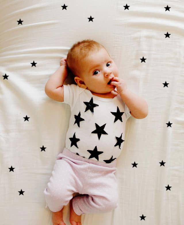 DIY Pleather Star Onesie