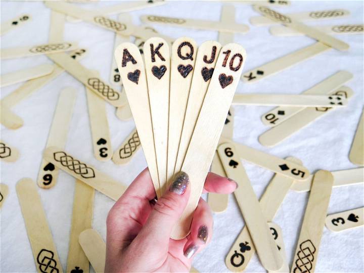 DIY Popsicle Stick Playing Cards