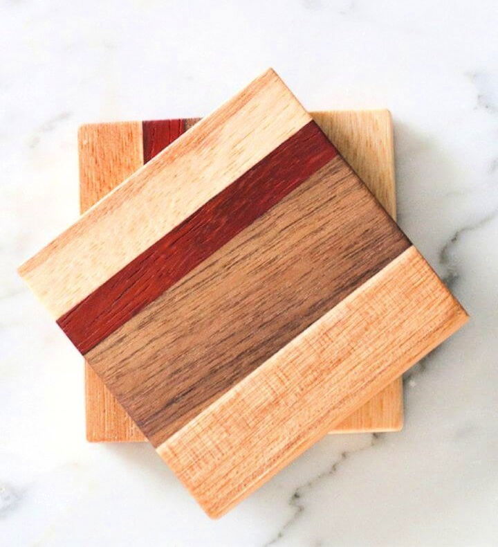 DIY Scrap Wood Coaster at Home