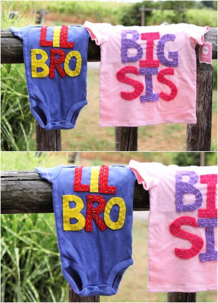 DIY Sibling Shirts Of Babies
