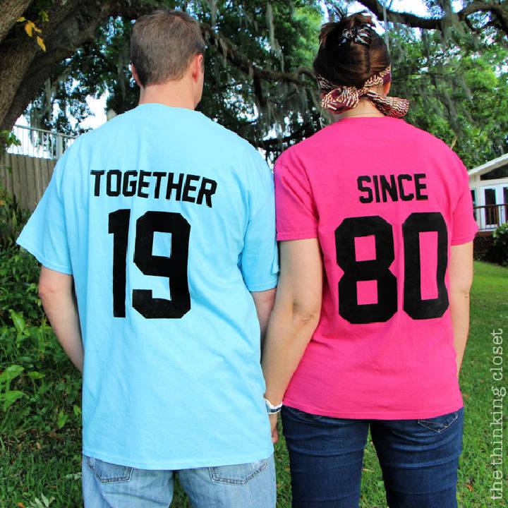 DIY Together Since T shirts Anniversary Gift