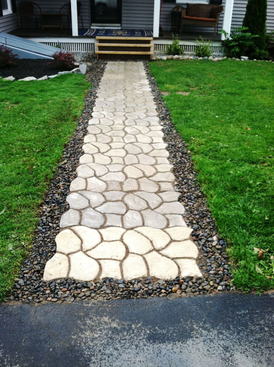 Easy Concrete Walkway Molds