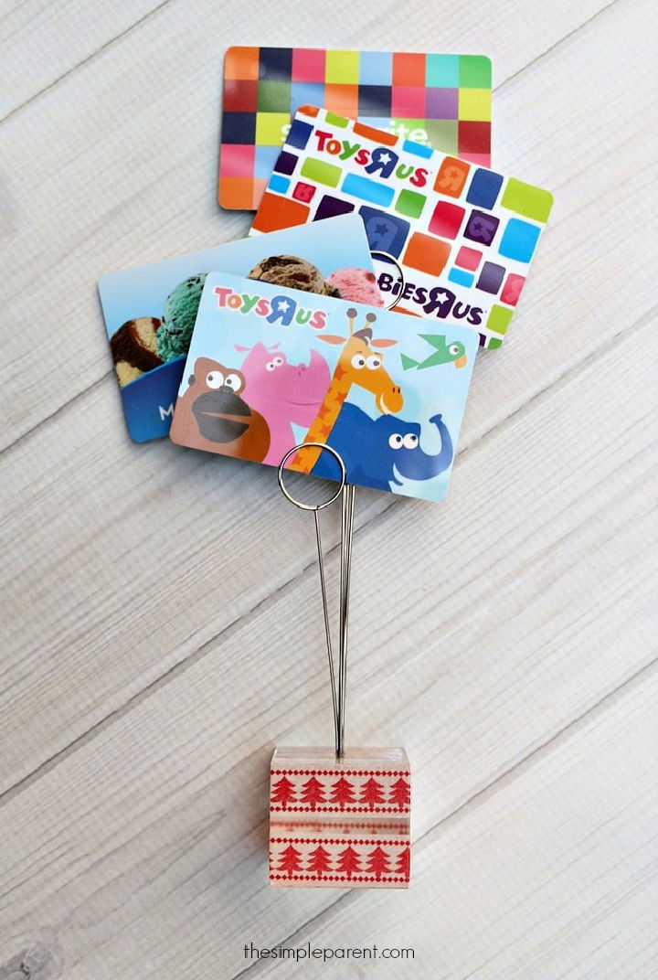 Easy DIY Gift Card Holder