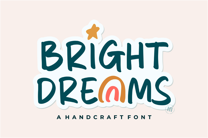 Free Bright Dreams Font - A free, stylish font for DIY Project