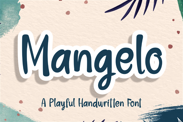 Free Mangelo Font - A free, stylish font for DIY Project