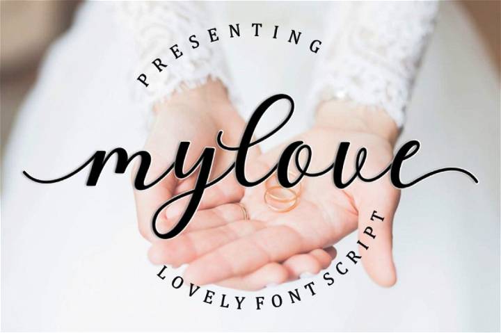 Free Mylove Font for DIY Project