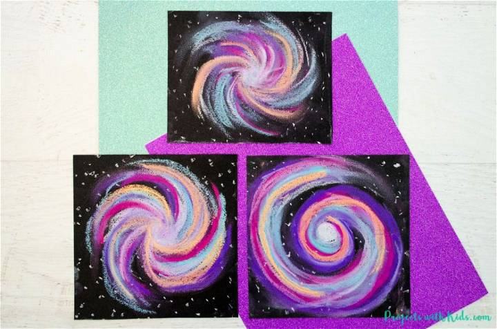 Galaxy Chalk Pastel Art Project Ideas