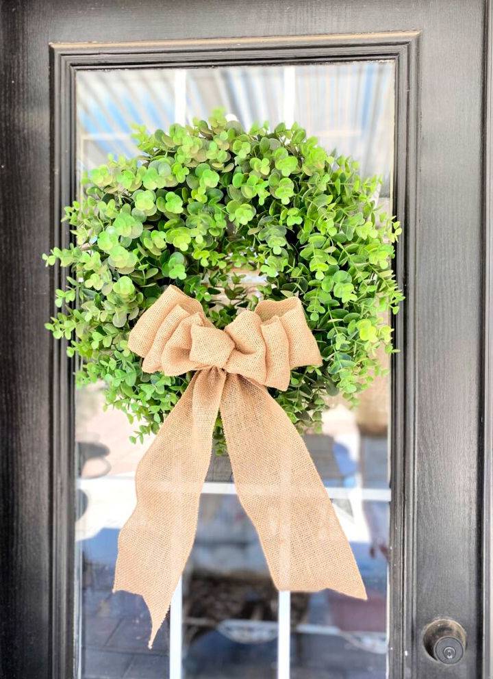 Handmade Burlap Bow for a Wreath