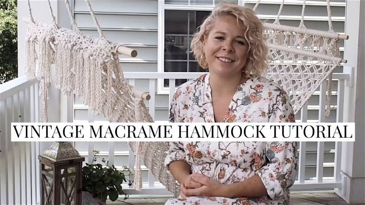 Handmade Macrame Hammock Tutorial