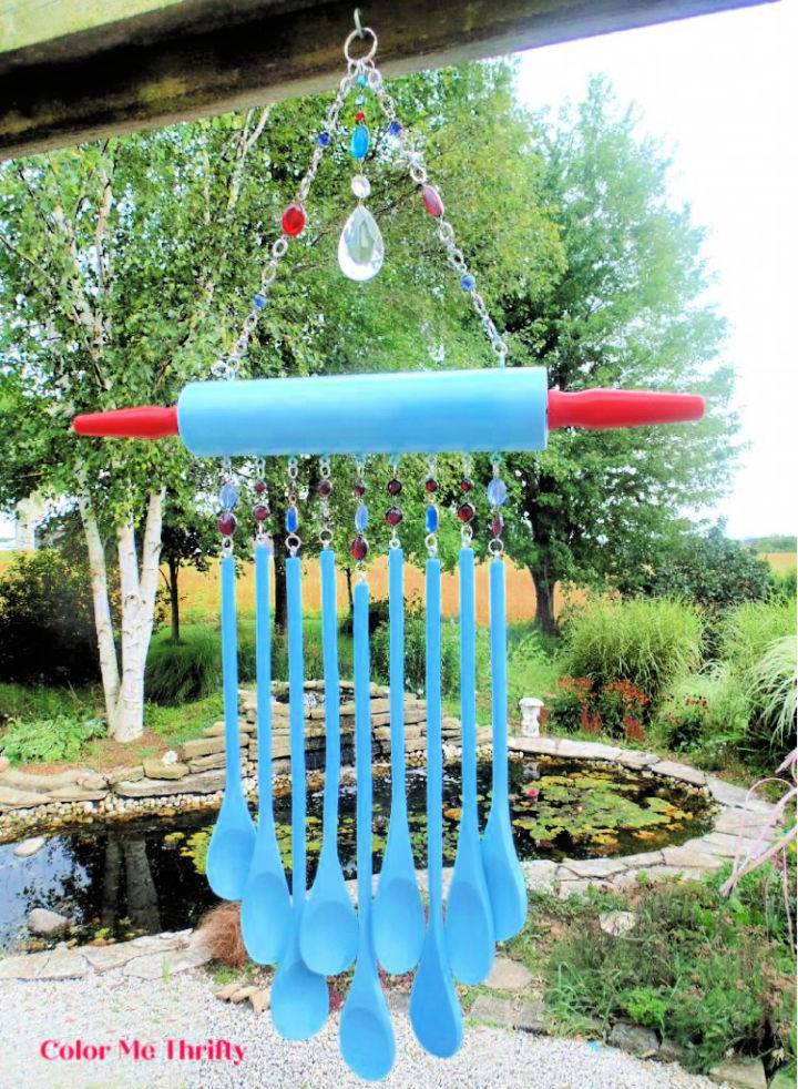 Handmade Wooden Spoons Wind Chime