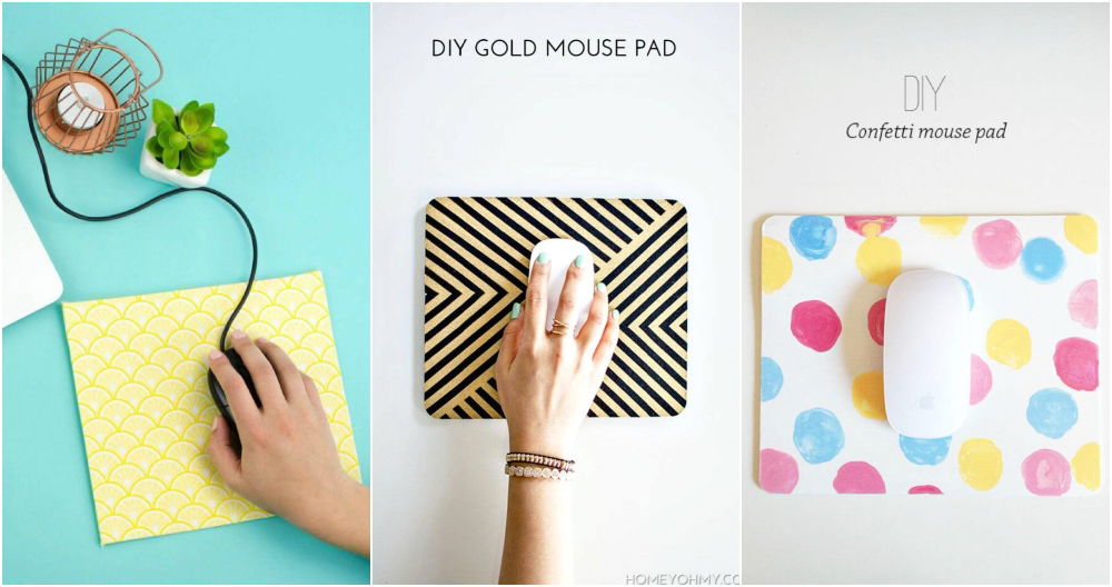 Homemade DIY Mouse Pad Ideas