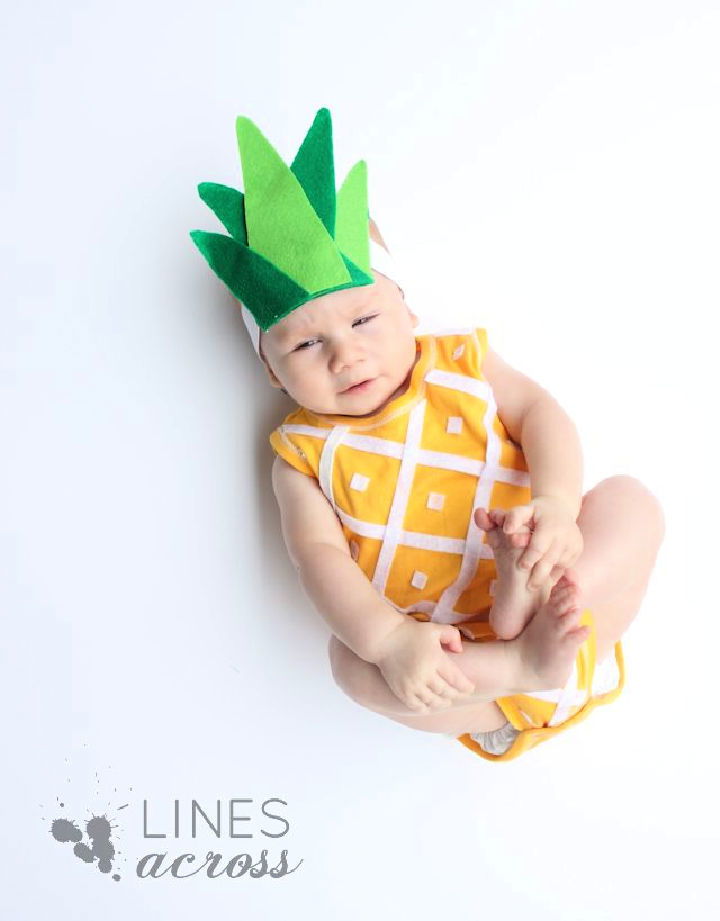 Homemade Pine Apple Baby Onesie