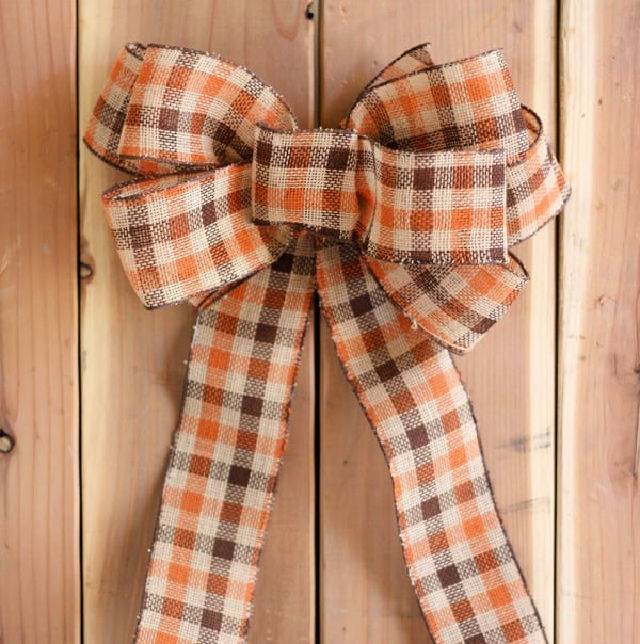 How to Make a Burlap Big Bow for a Wreath